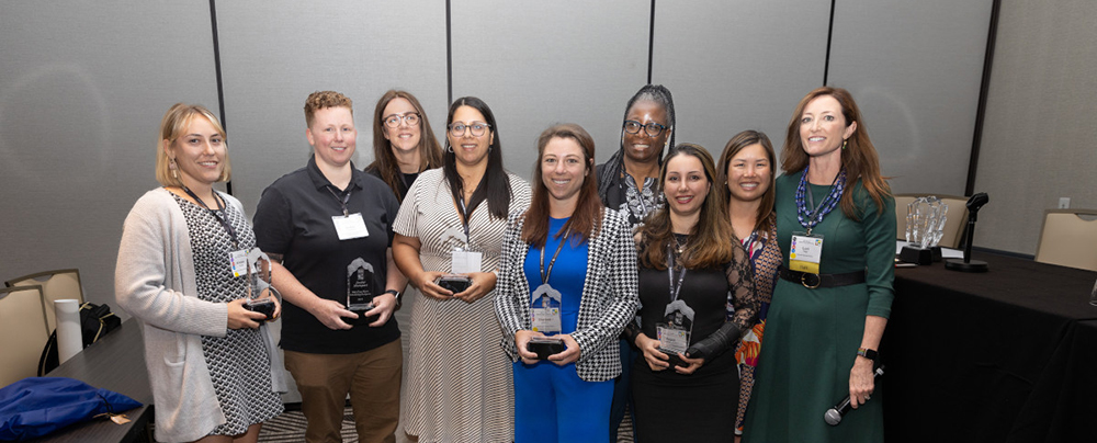 Winners and committee members at the 2023 Natural Hazards Workshop