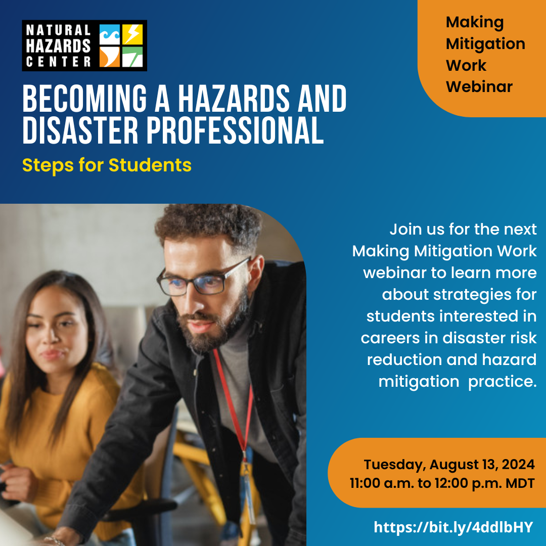 Becoming a Hazards and Disaster Professional: Steps for Students