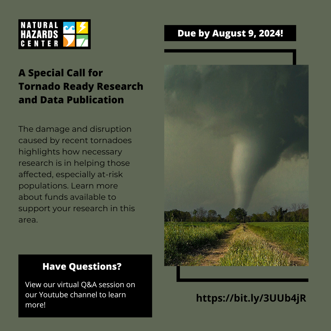 Tornado Ready Research Call Week Out