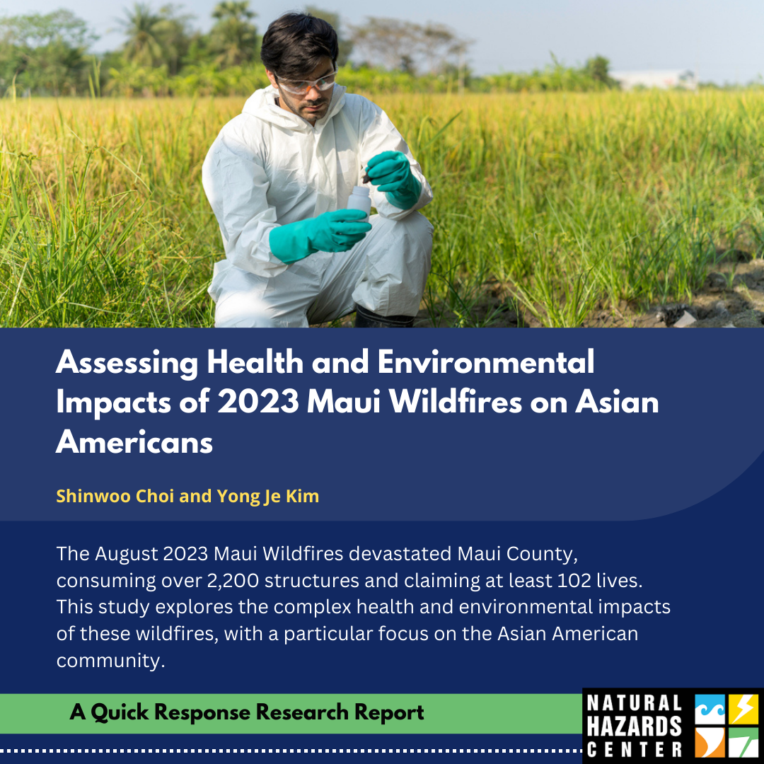 Wildfires have complex impacts on mental, public, and environmental health, especially for socially vulnerable populations. Read the latest #QuickResponse research for a comprehensive exploration of Maui's culturally-sensitive post-fire health issues