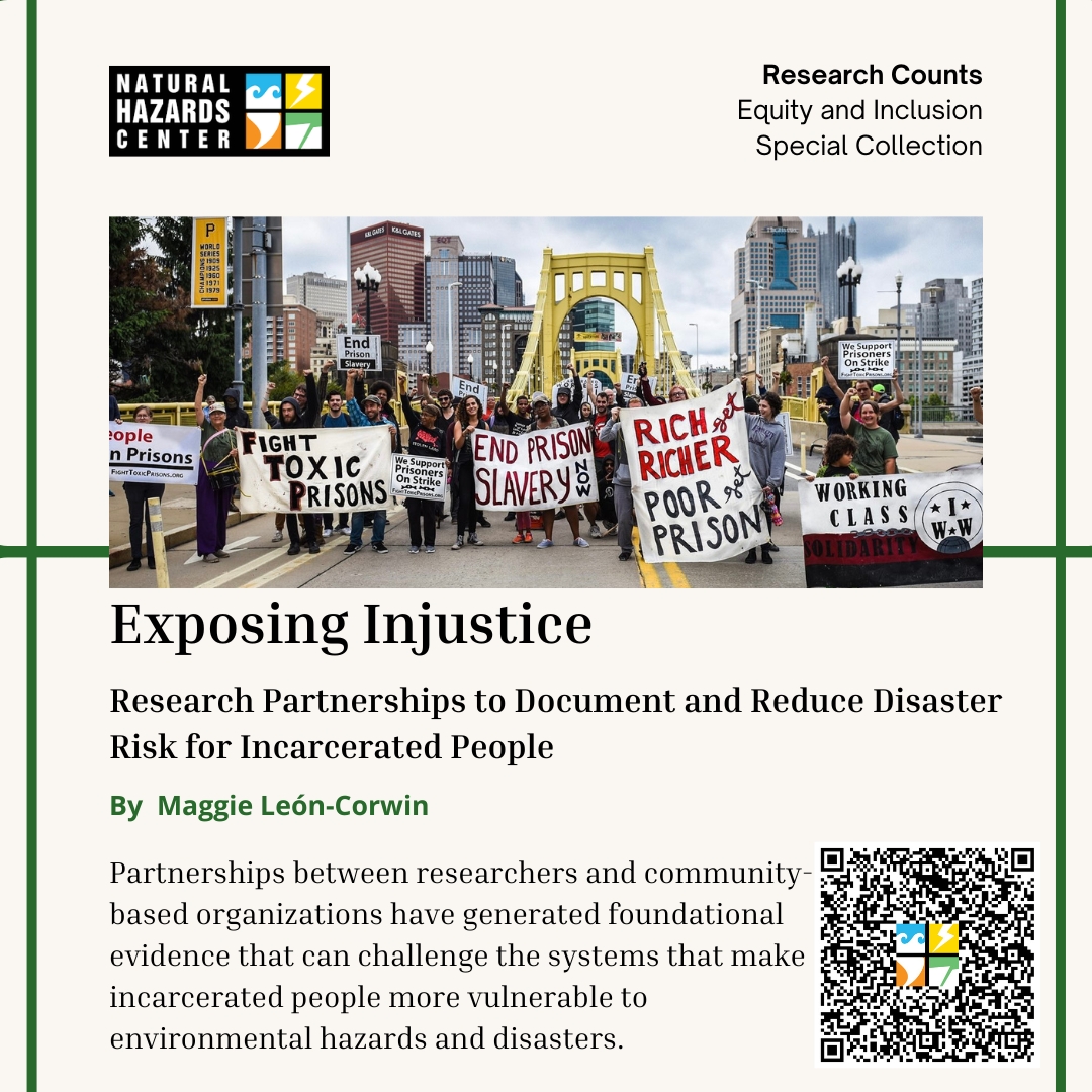 Incarcerated people face heightened disaster risk that remains largely invisible within systems designed to safeguard the public.