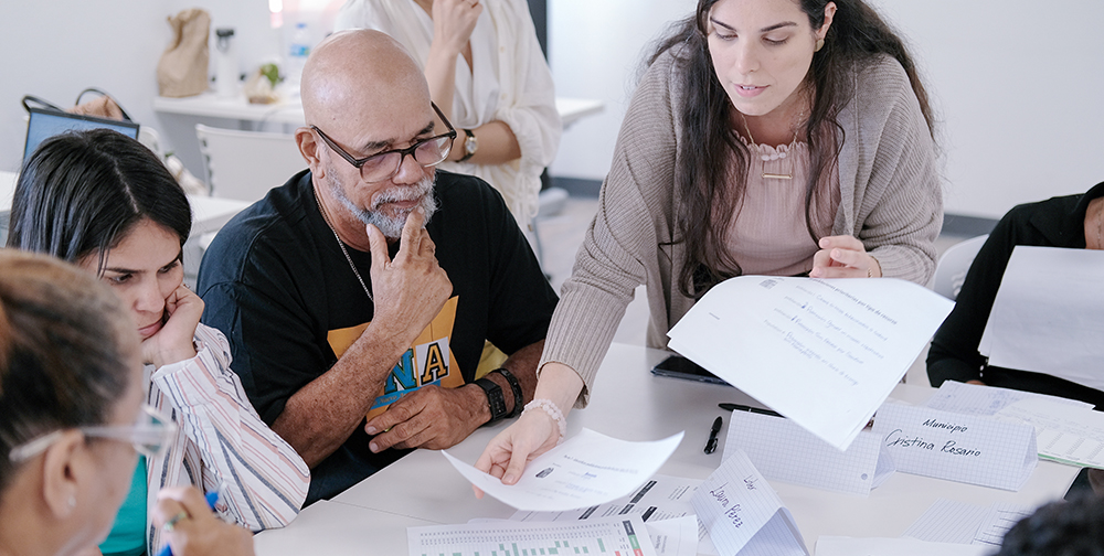 Public Health Disaster Award Program recipient Pamela Silva Díaz conducts a tabletop exercise in Ponce, Puerto Rico