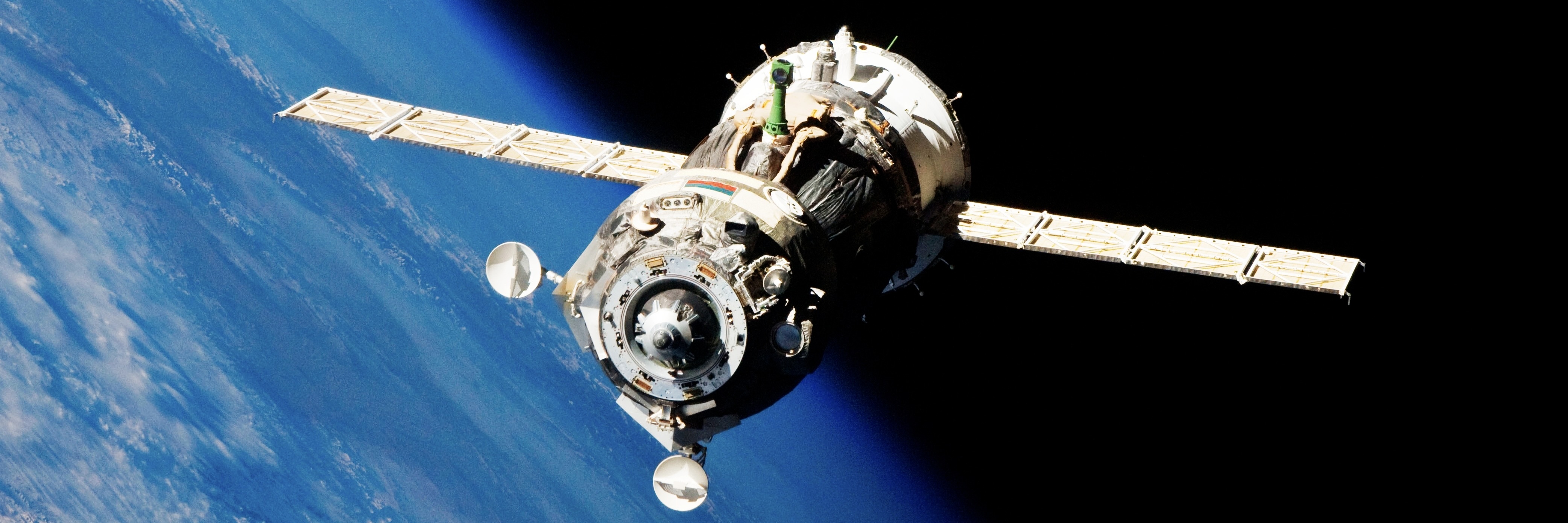 The Soyuz TMA-19 spacecraft departs the International Space Station. November 25, 2010.