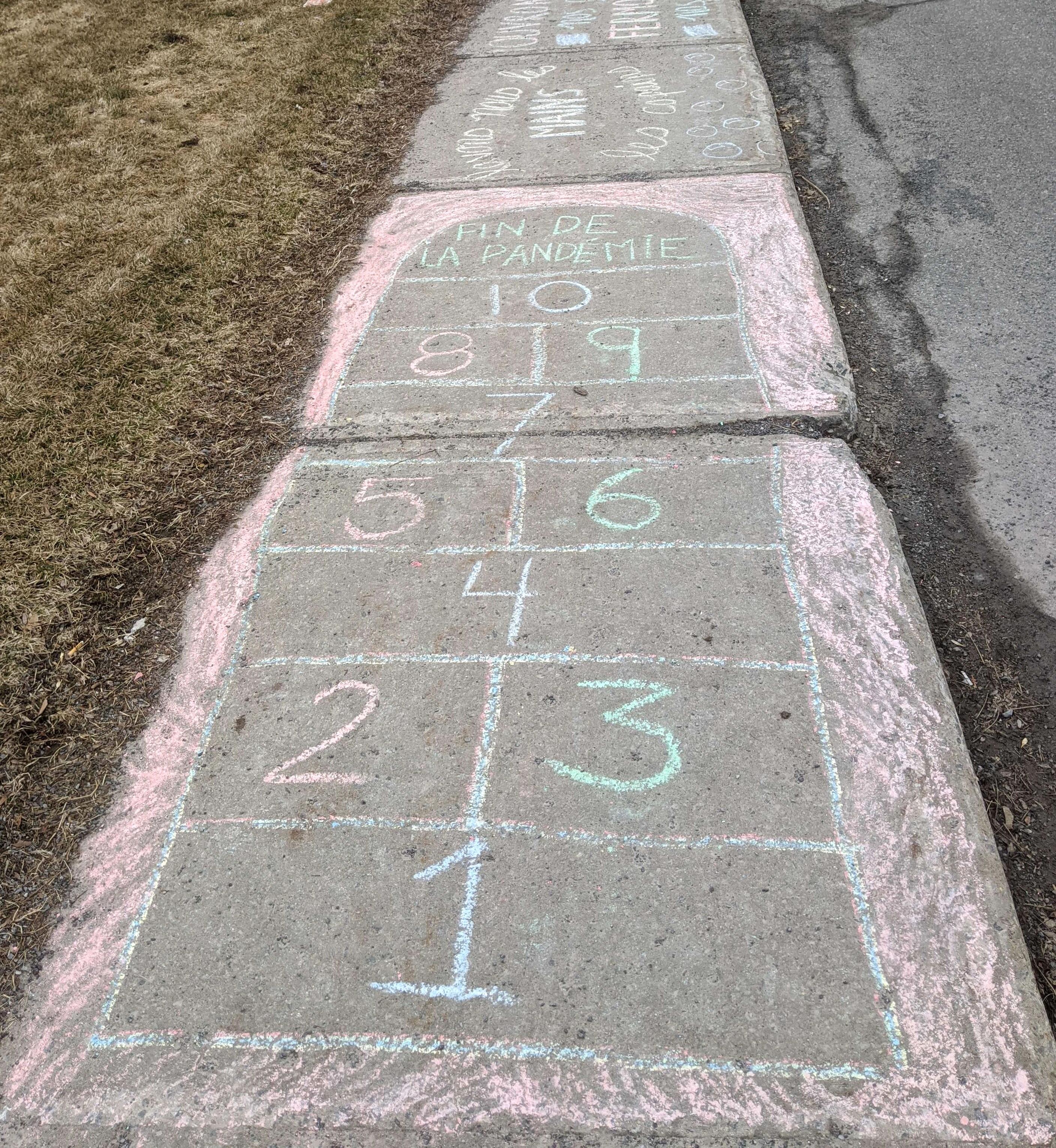 Sidewalk Chalk Drawing